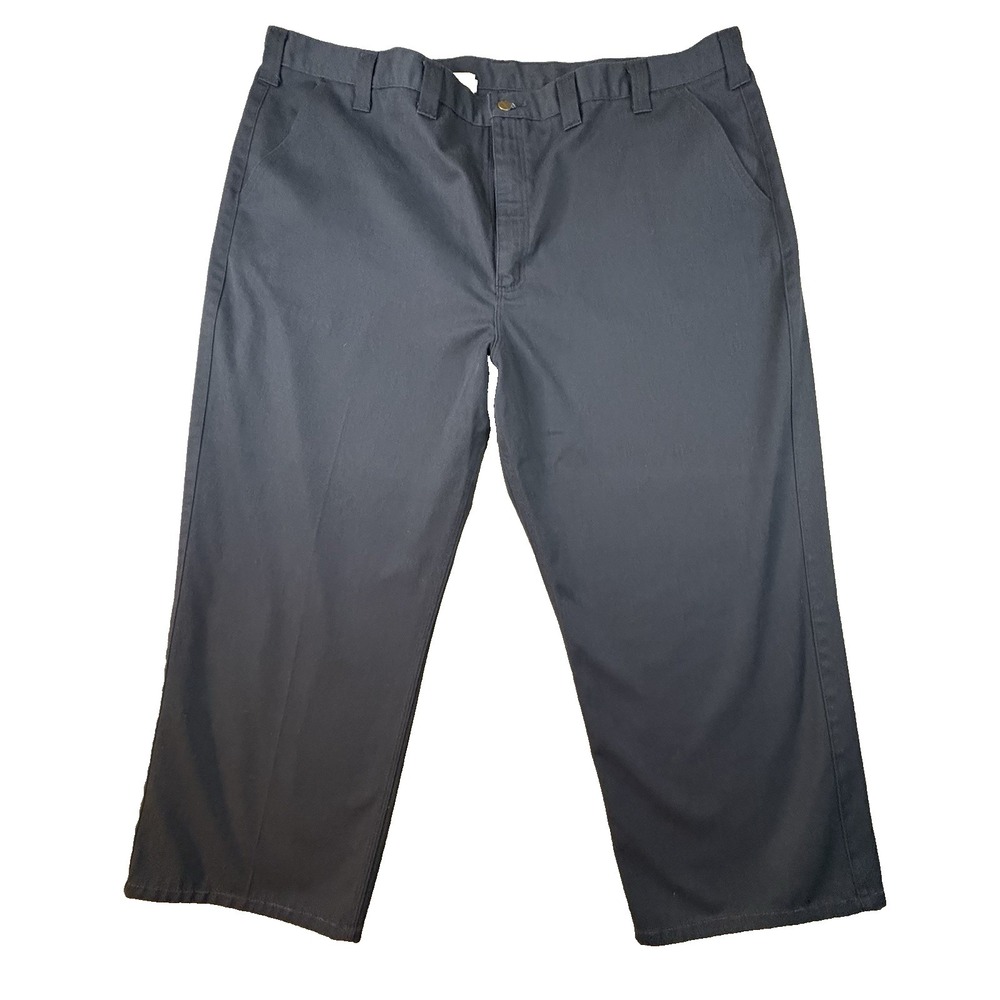 Carhartt Men's 50x27.5 Navy Blended Twill Work Pants B290 Straight Leg‎ SEE DESC